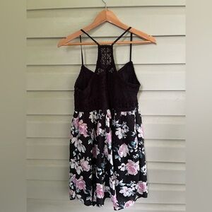 AMERICAN EAGLE AEO Black Floral Lace Dress NWT dead-stock sundress summer sz 6